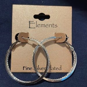 Silver plated earrings